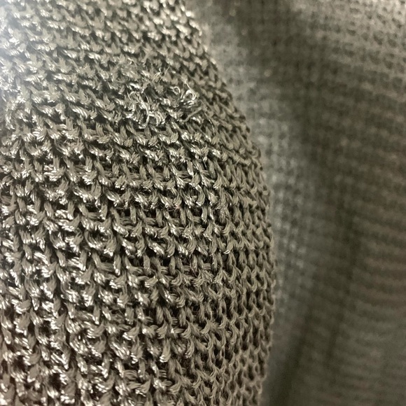 Eileen Fisher Medium Open Knit Quiet Luxury Black Oversized Top - Picture 5 of 5